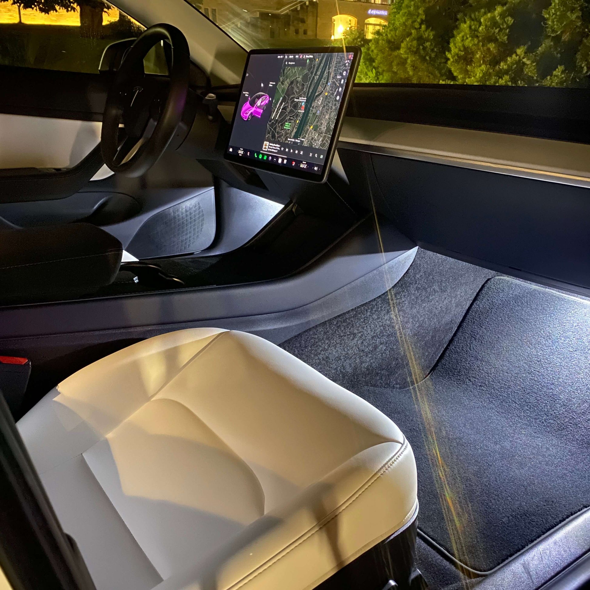 Tesla-Ambientebeleuchtung für den vorderen Kofferraum für Model 3