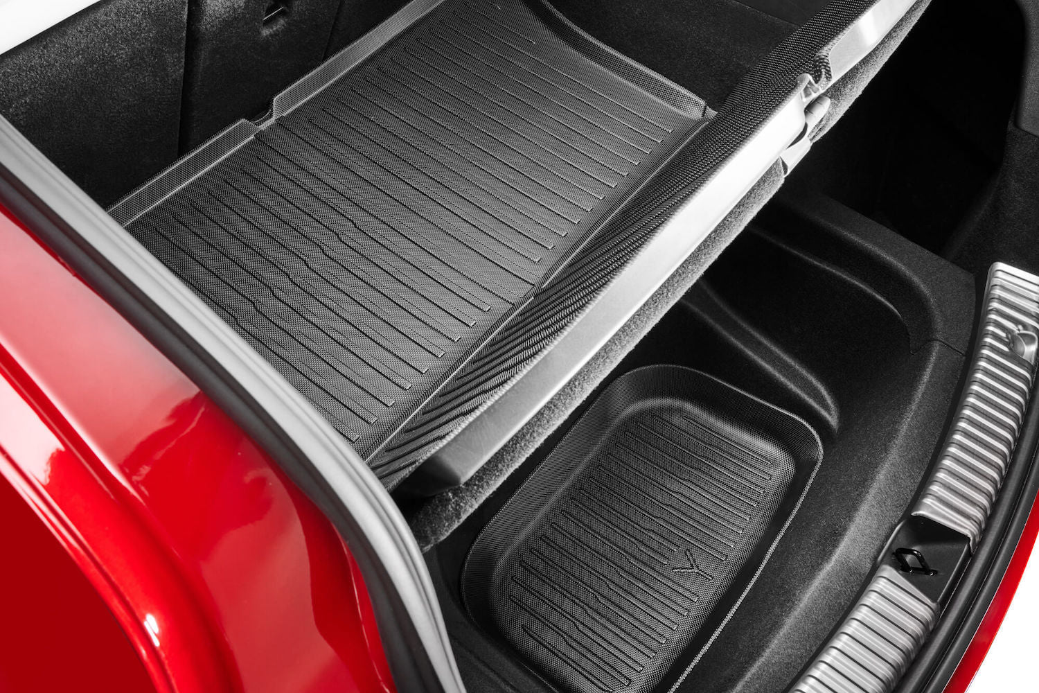 Kofferraummatte für Tesla Model Y aus Teppich oder Gummi